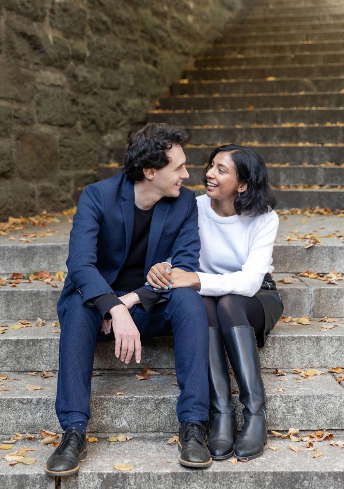 Engagement photoshoot in our favorite city park. 