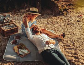 Couple having a picnic