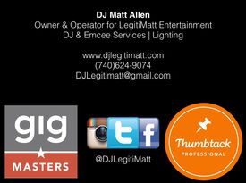 DJ Matt Allen - Legitimatt Entertainment - DJ - Columbus, OH - Hero Gallery 1