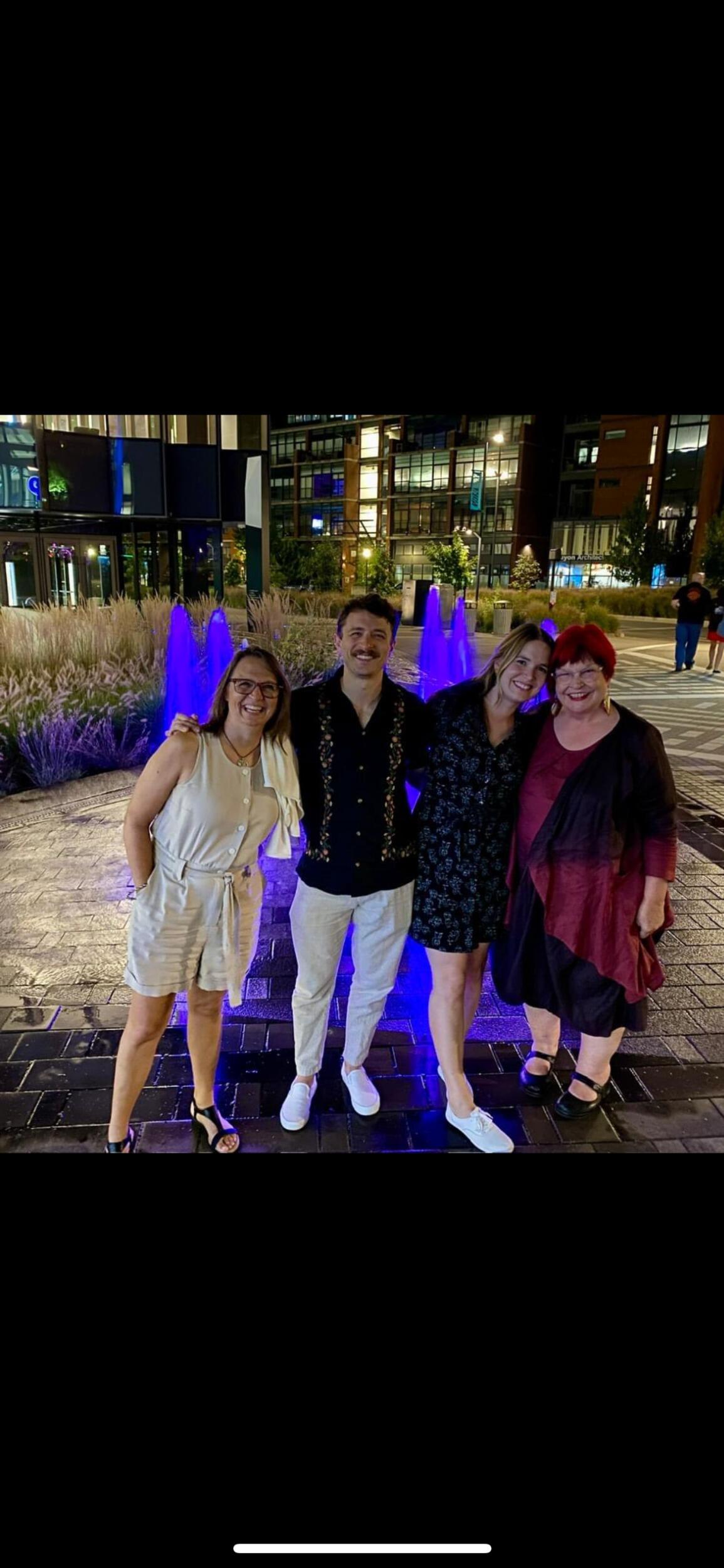 Seeing Cirque du Soleil at Rupp Arena. Micah attempted a back handspring into the fountains after this picture, as he was trying to channel the acrobats seen during the show. It left a lot to be desired. 