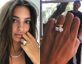 Emily Ratajkowski engagement ring