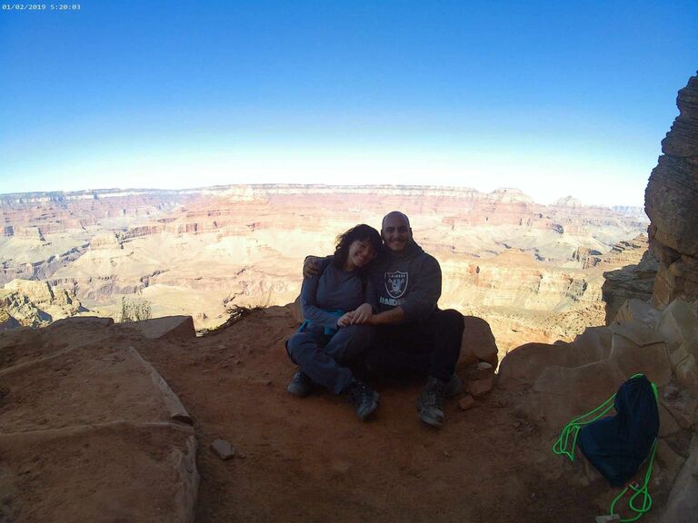 The couple takes their first trip together out West
