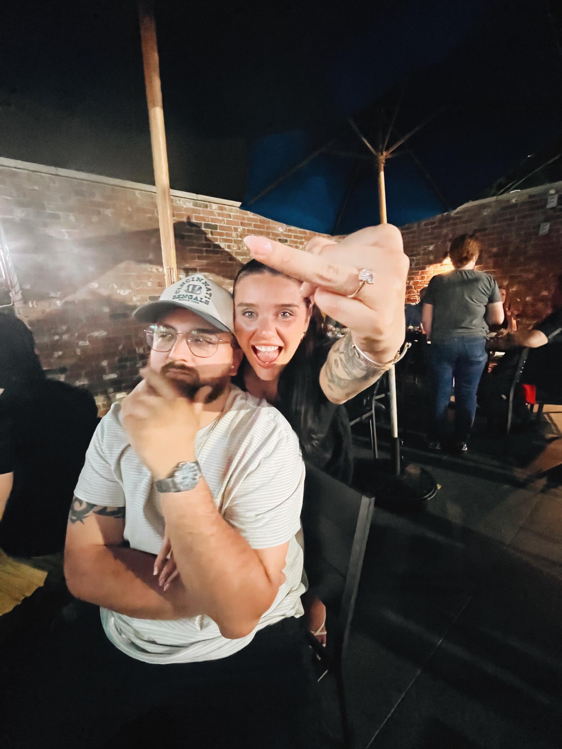 The night we got engaged!