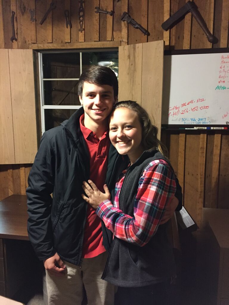 This was taken at our very first chicken stew together.