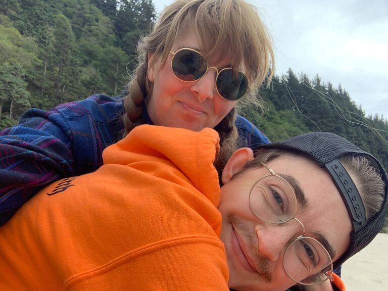 From our anniversary trip to Cape Lookout beach.