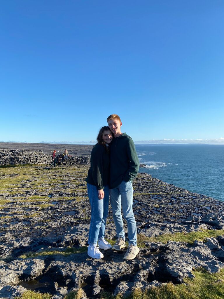 We took this photo on the Aran Islands!