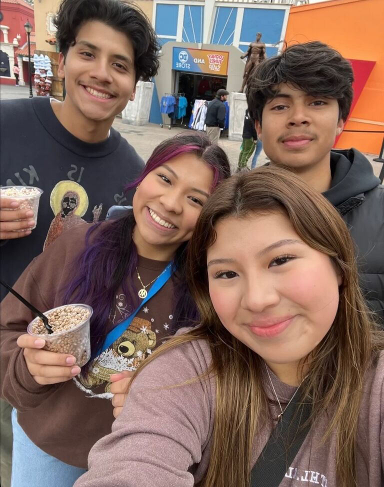 This was probably our third date. It had been a while since we had all visited Six Flags, so we went! It was so much fun and I love spending time with them!!-Melanie