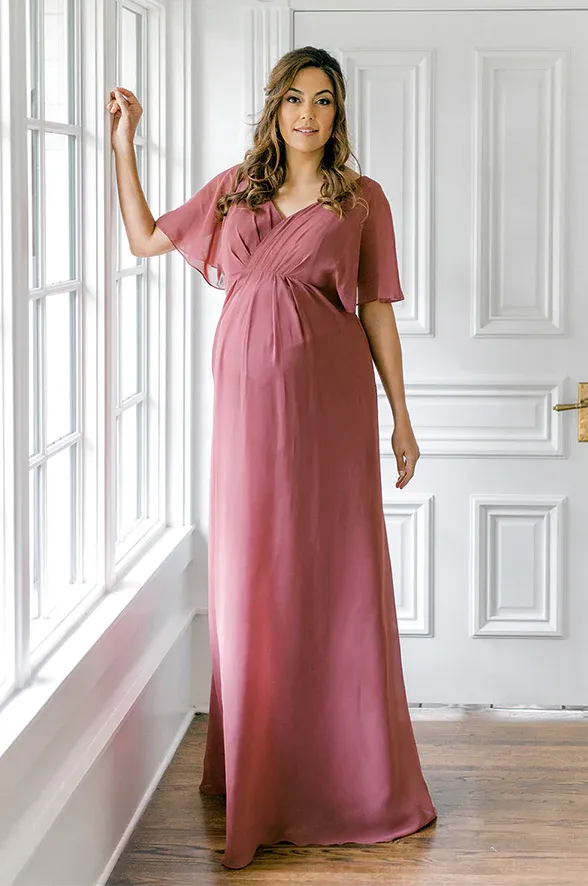 Maternity Gwen Satin Dress | Made To Order