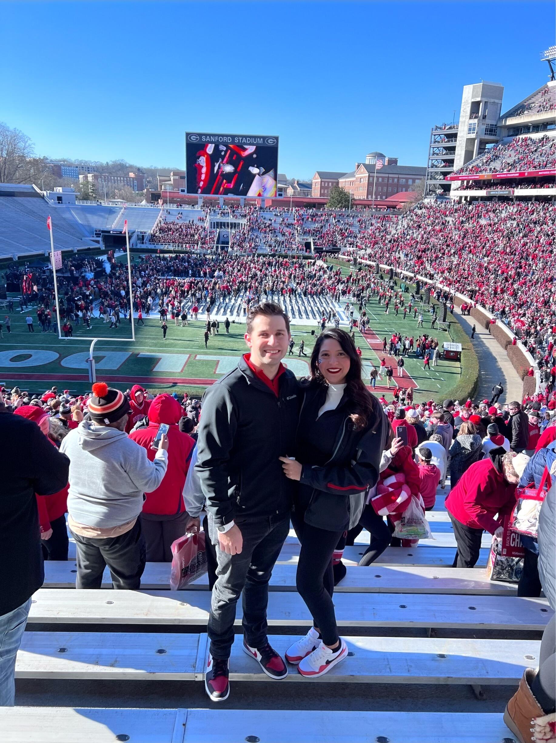 UGA won! So of course we went to Athens to celebrate! GO DAWGS!