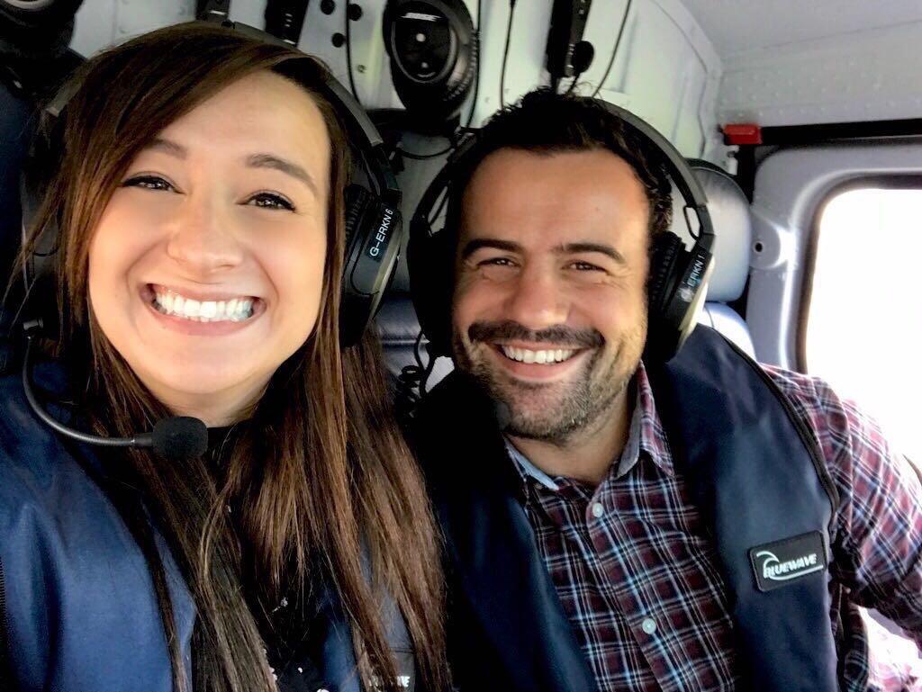 First date in a castle, a few dinners followed and then he pulled out the big guns. Helicopter ride in London and a few drinks at the Shard. She let him move in to her house at this point.