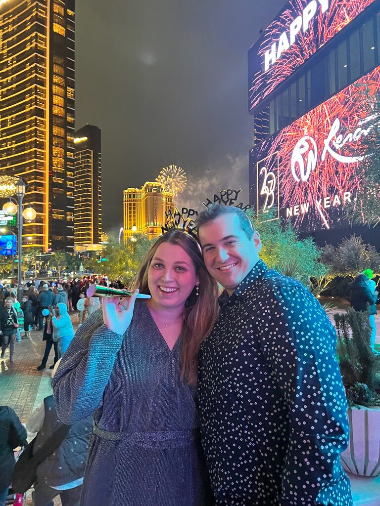 Ringing in the new year in Las Vegas! 
