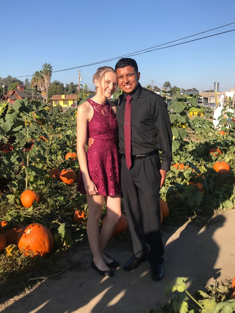 Started dating. We met in our high school calculus class. Joey joined a study group to get to know me.