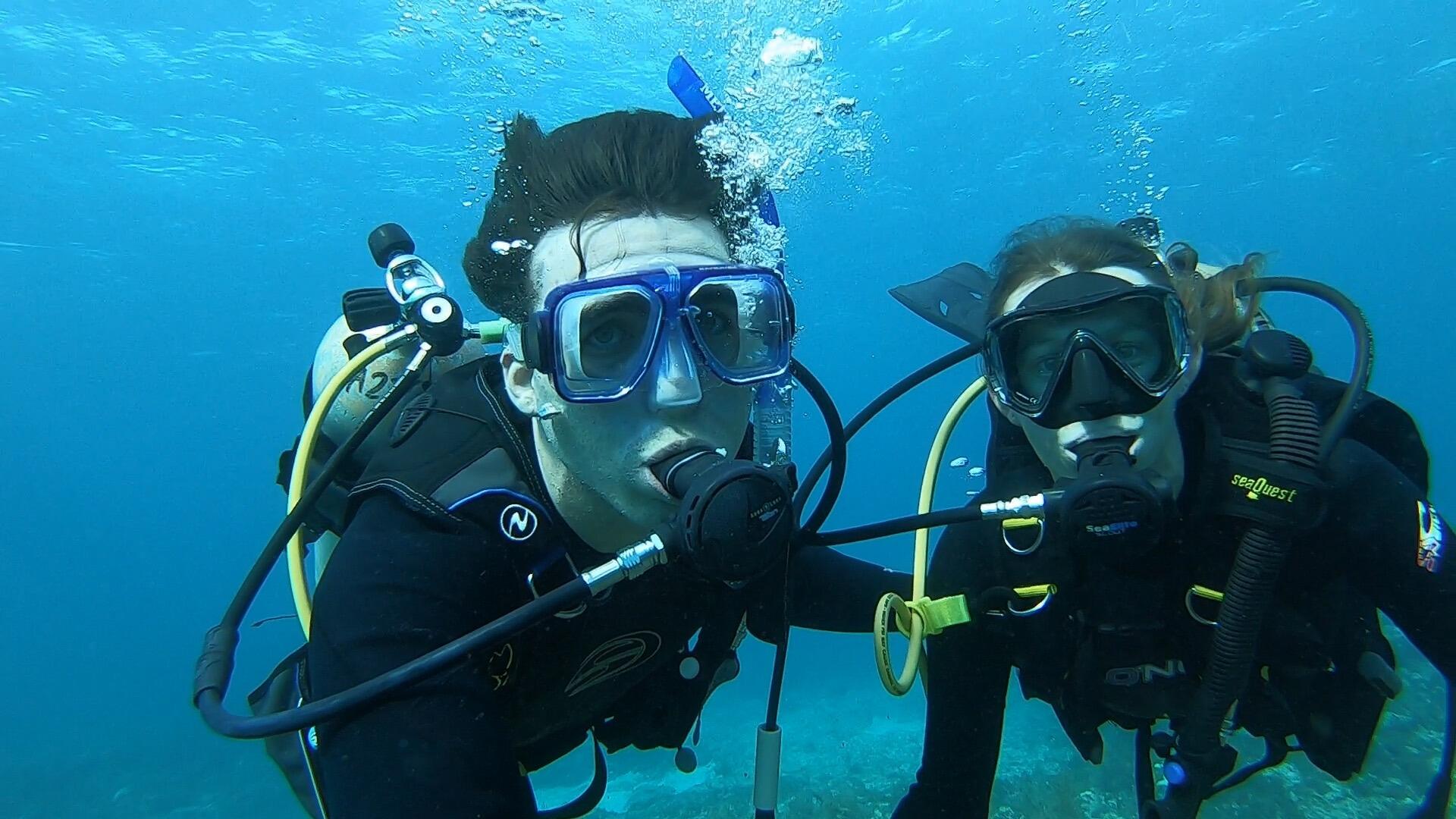Our first scuba trip together in the Florida Keys 