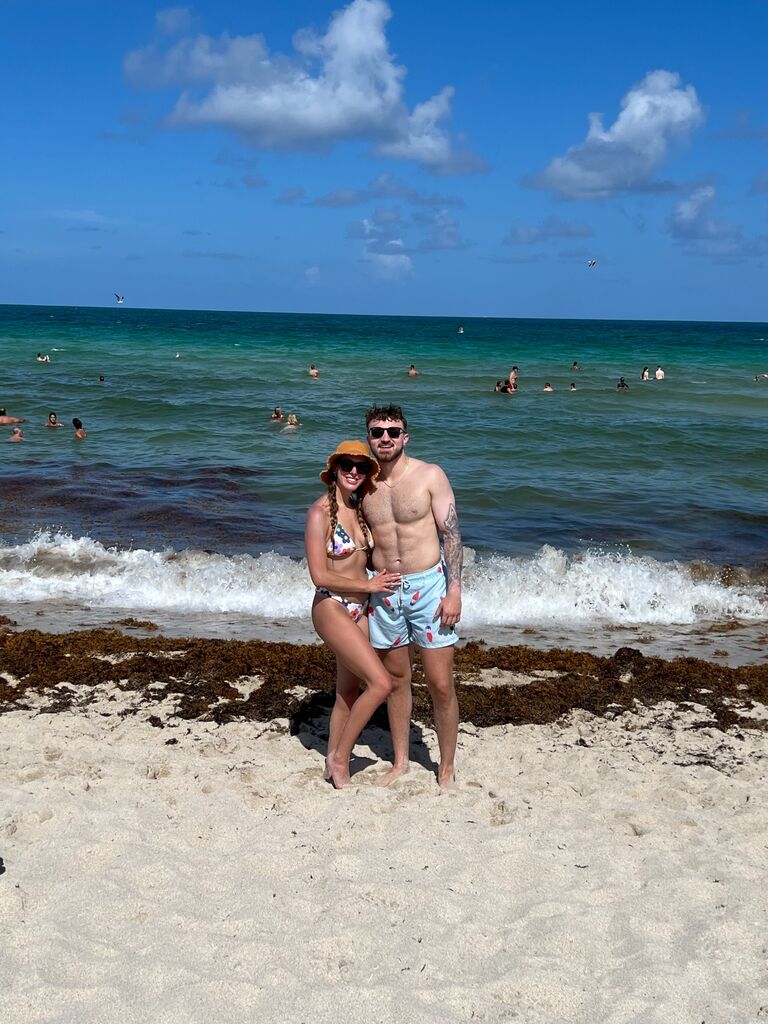 Lil get away to Miami before Owen leaves for the UK