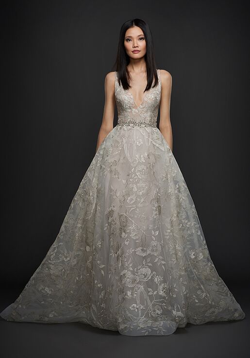 Lazaro A Line Wedding Dress 9