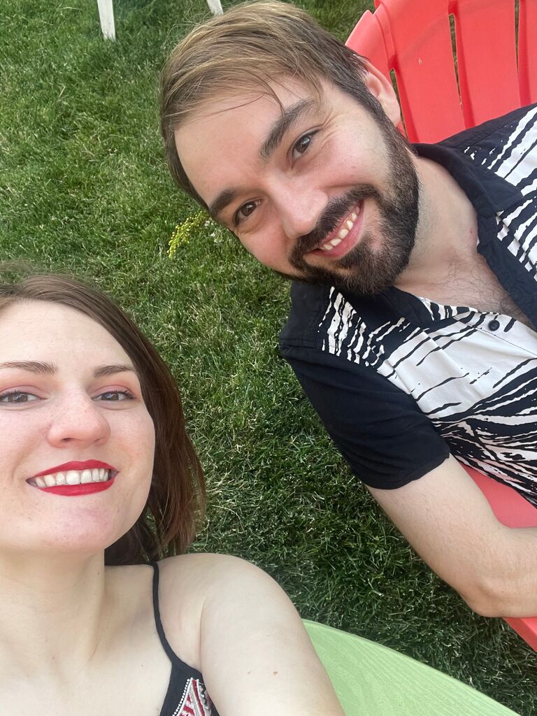 At Boulevardia waiting for our friend's band to come on!