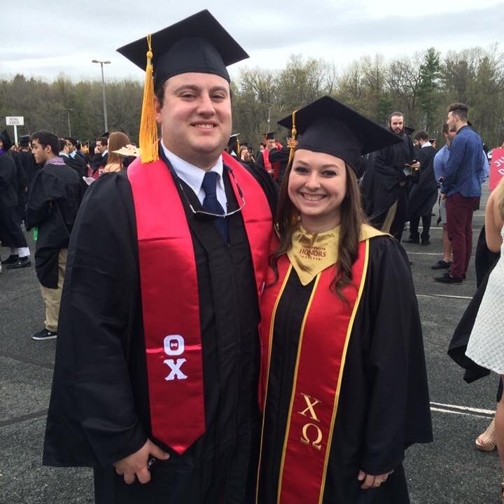 One year later, the couple graduated UMass Amherst together!