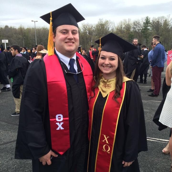 One year later, the couple graduated UMass Amherst together!