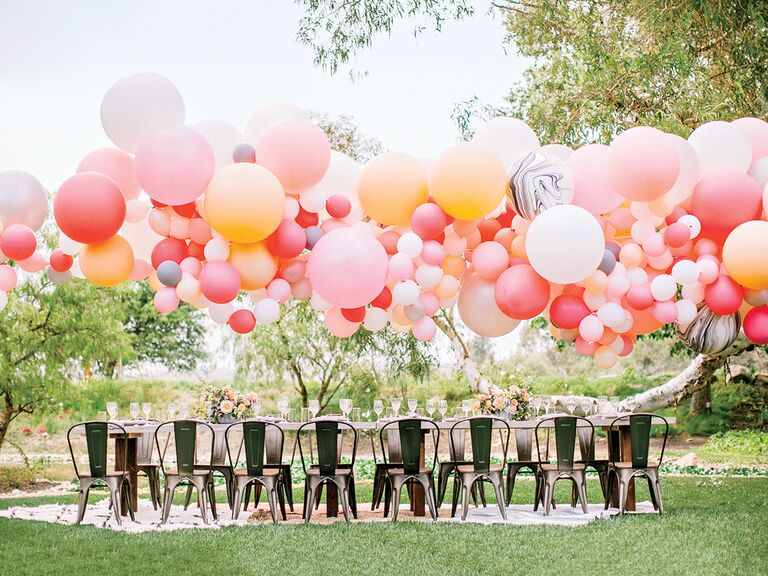 Balloon arch at wedding