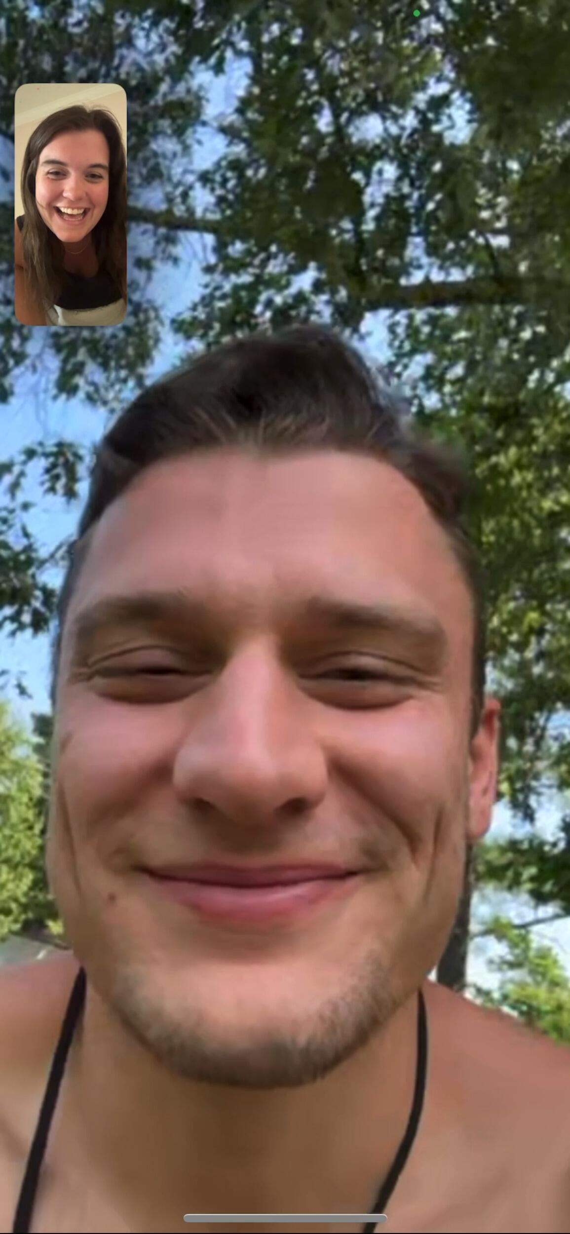 is the first time we FaceTimed! This is the first time Cody got a glimpse at my crazy, hyper personality and he still chose to ask me on a date. This was the start of our daily FaceTimes that we have every single day! 