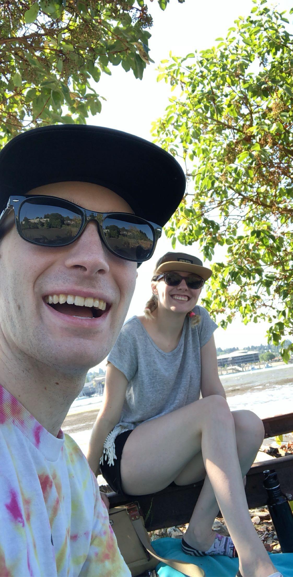 Our first outdoors date!