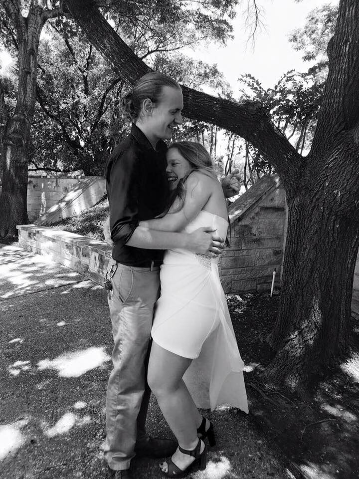 We were only dating for 7 months and I graduated college on his birthday. He said to me " I wouldn't trade you for the world". 