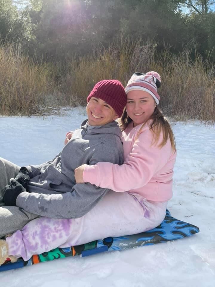 They took a trip to the mountains to enjoy the winter season. 