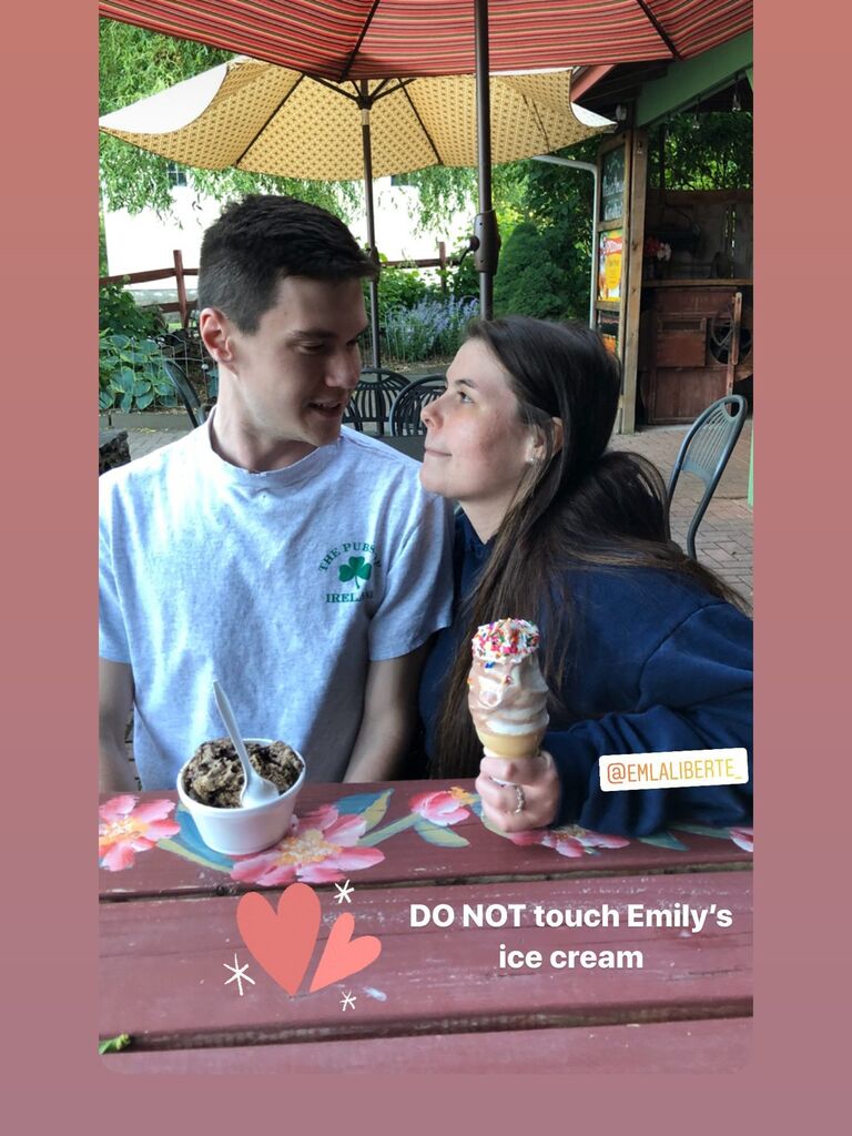 One of MANY ice cream dates.