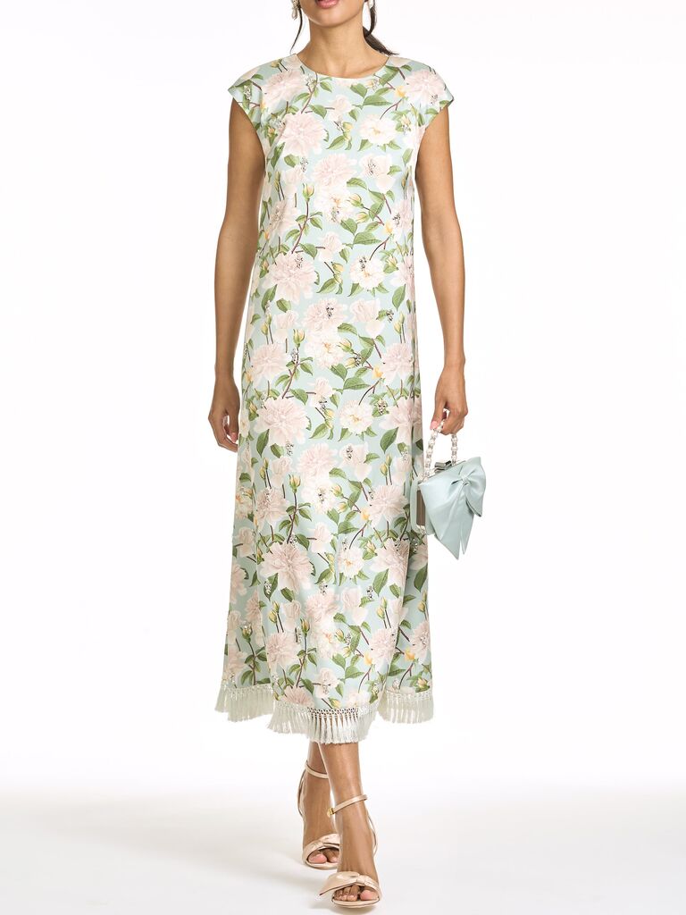 Sachin & Babi floral midi cocktail wedding guest dress