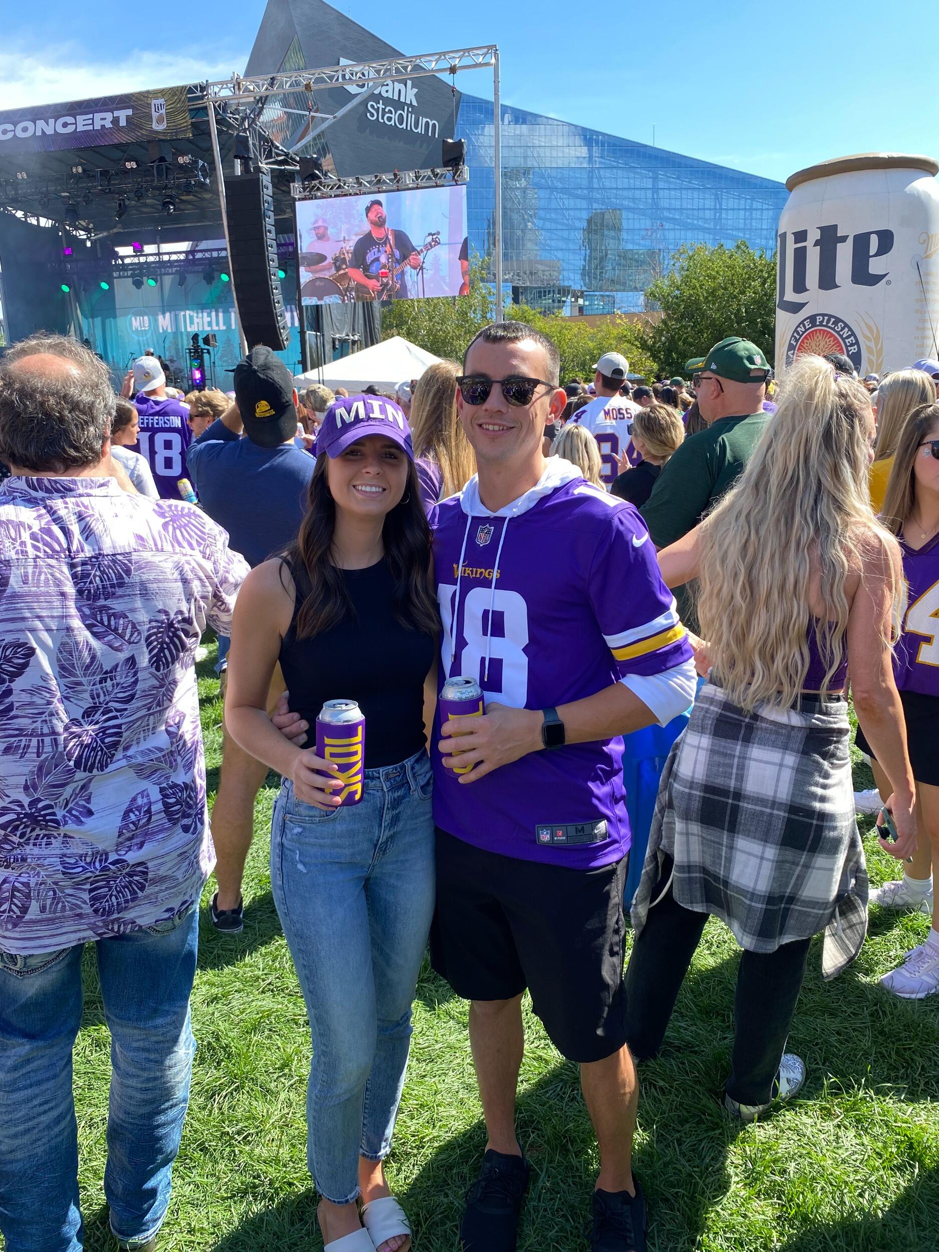 A trip to the Vikings home opener in Minnesota. 