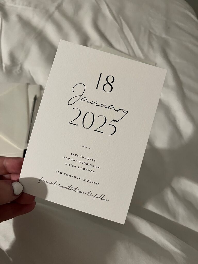 Sent out our save the dates!
