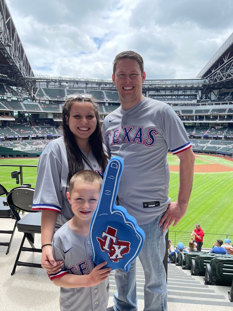 Our first Rangers Game!