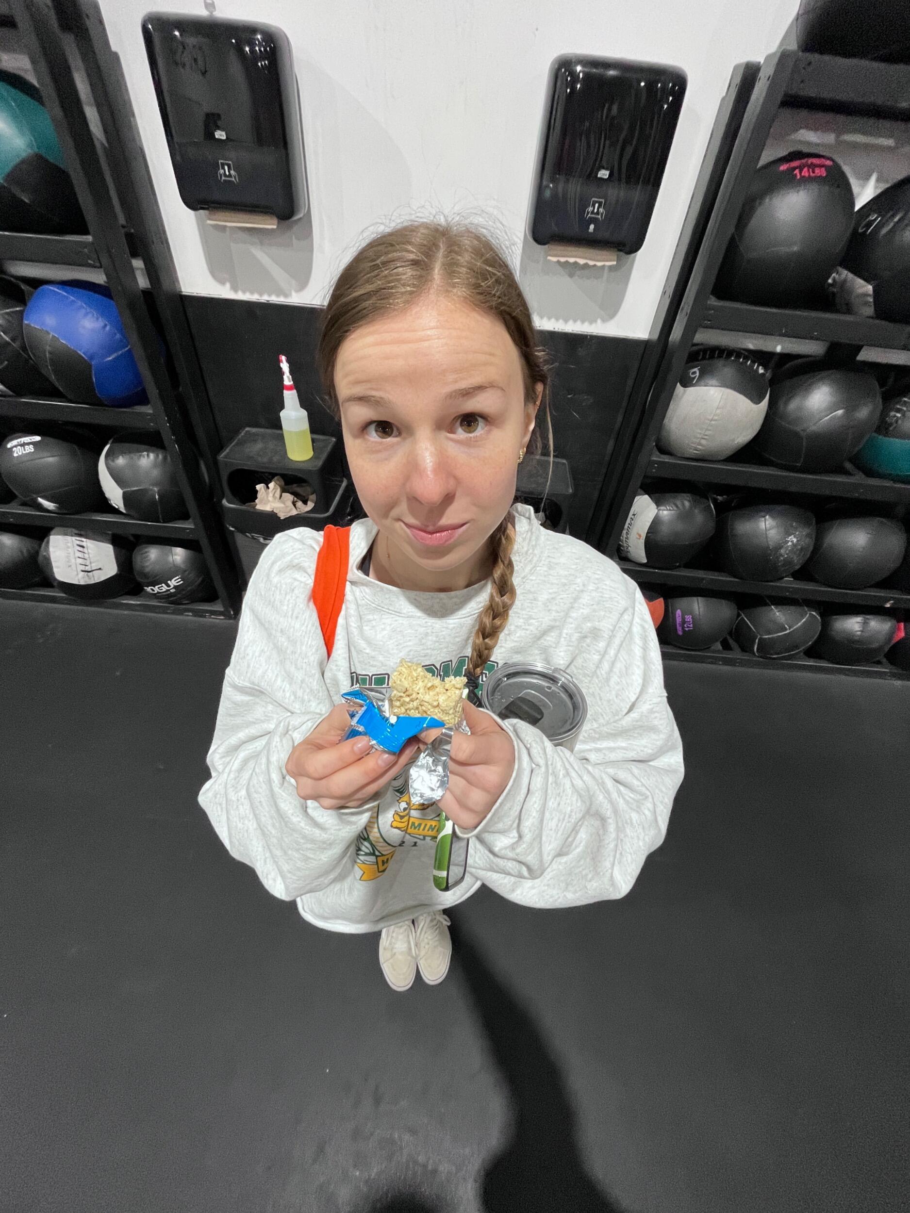 Ev converts Em into a full on gym rat.