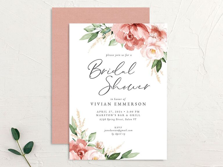 22 Spring Bridal Shower Invitations to Fit Any Theme