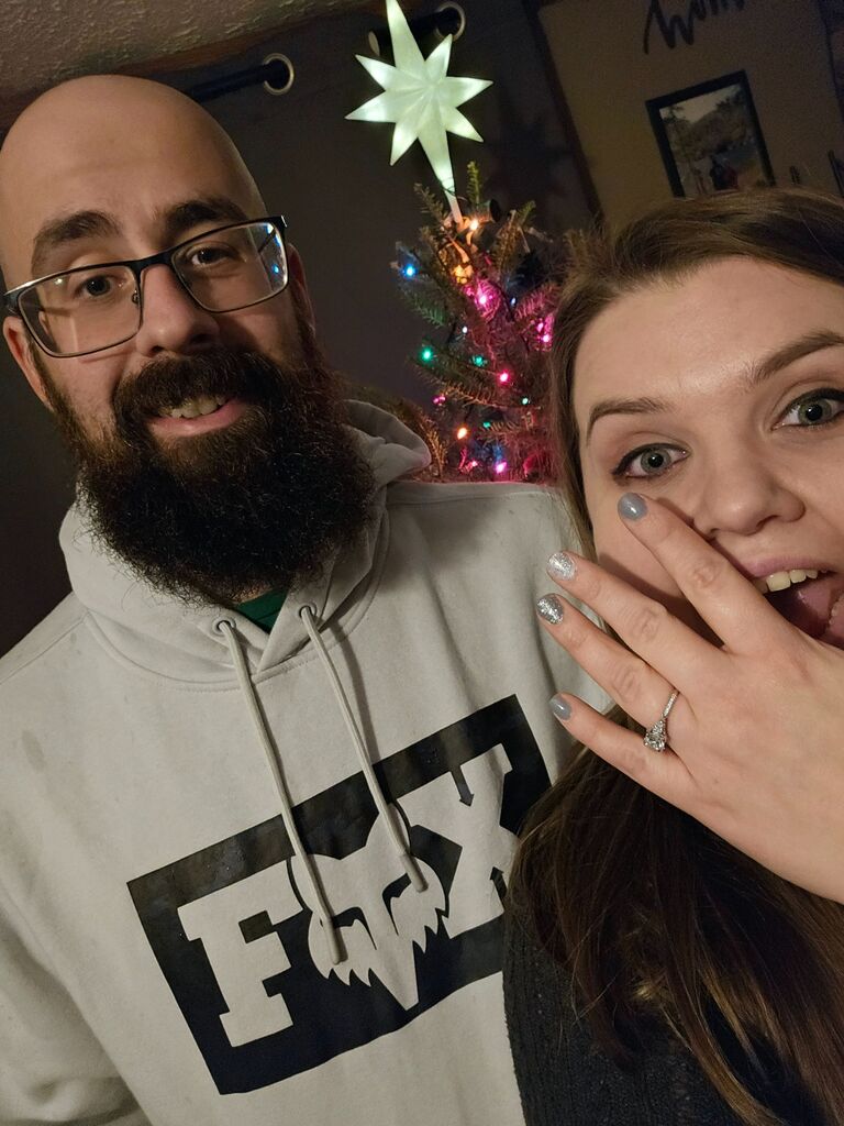 Fast forward to the best day, I said yes! 