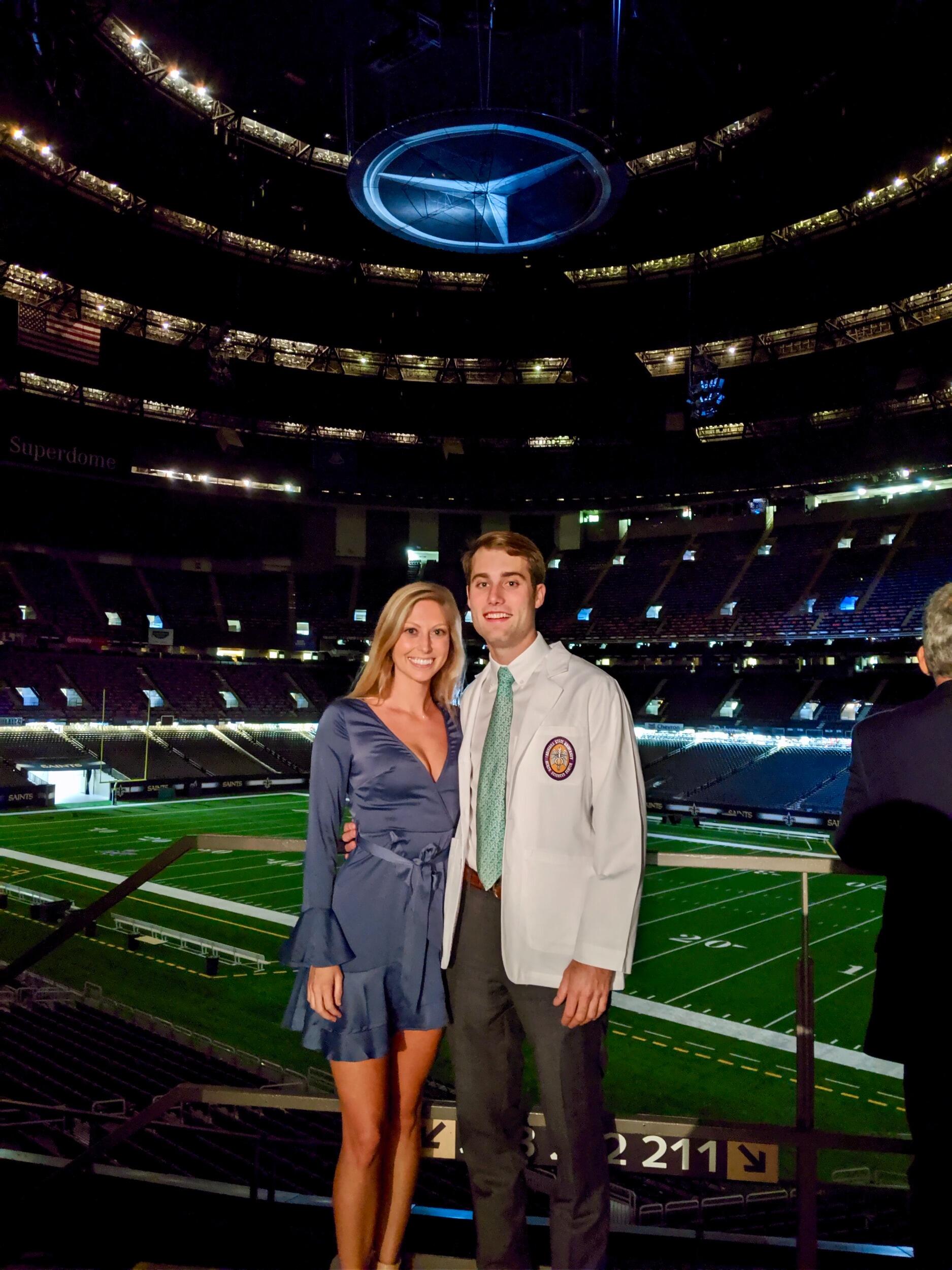 Greg's White Coat Ceremony and the beginning of medical school at LSU