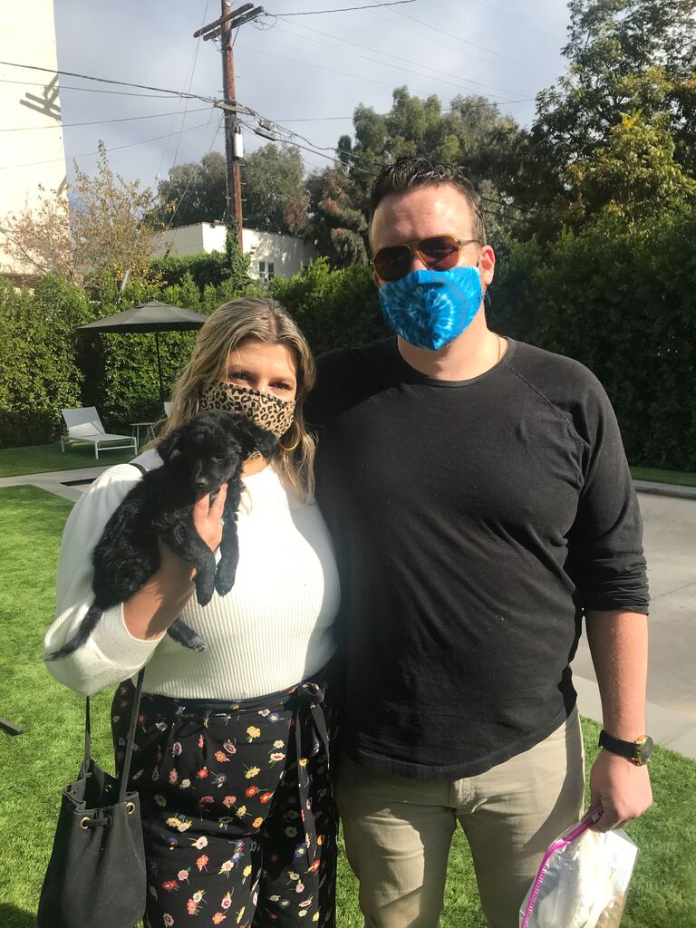 Brought home a little puppy. 

First family photo with baby Elvis. <3