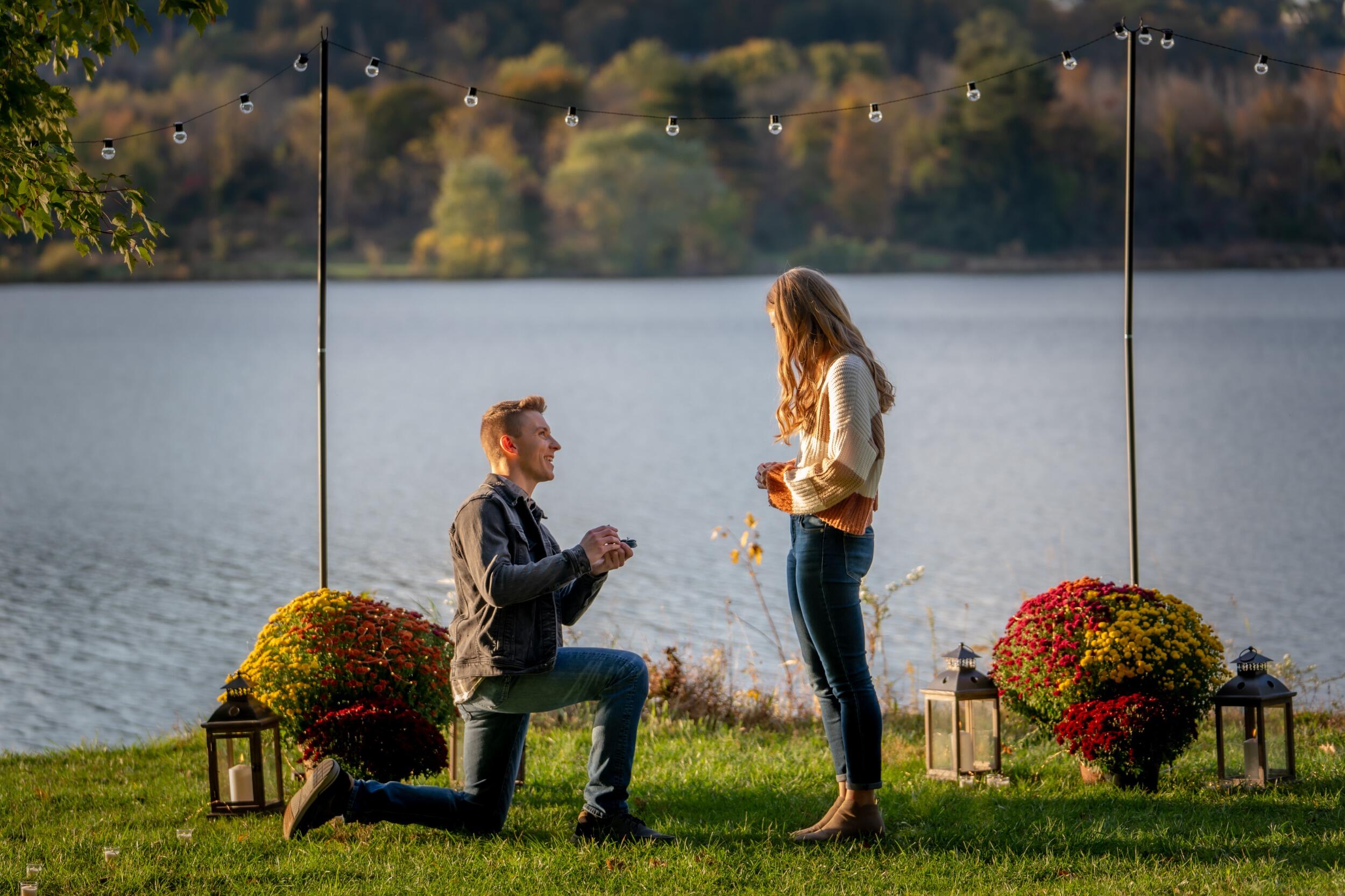 When Nate proposed and Kaila said yes! 