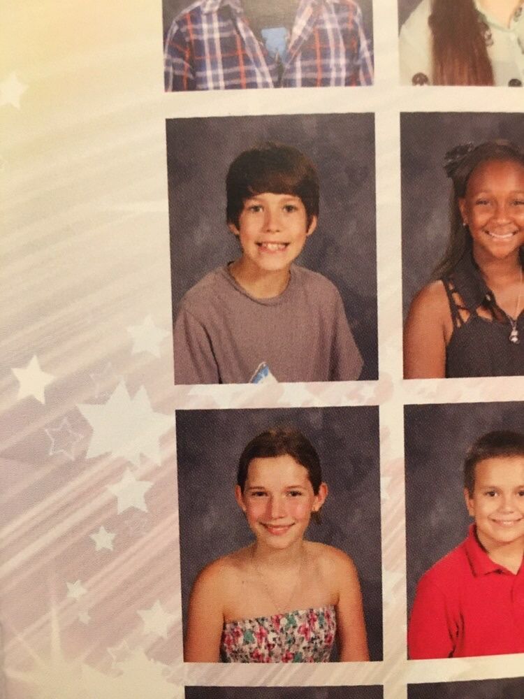 Jacob and Chloe met sometime in 6th grade because they were on the same team "Polaris." Jacob doesn't have much recollection of meeting Chloe, but she vividly remembers seeing him do a backflip in gym and thinking he was very cool.