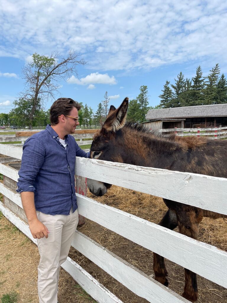 Exploring our wedding venue and making new friends along the way! 