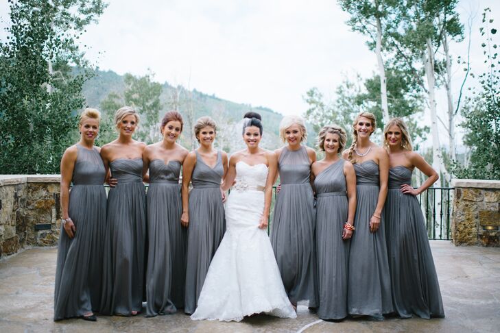 gray bridesmaid dresses j crew