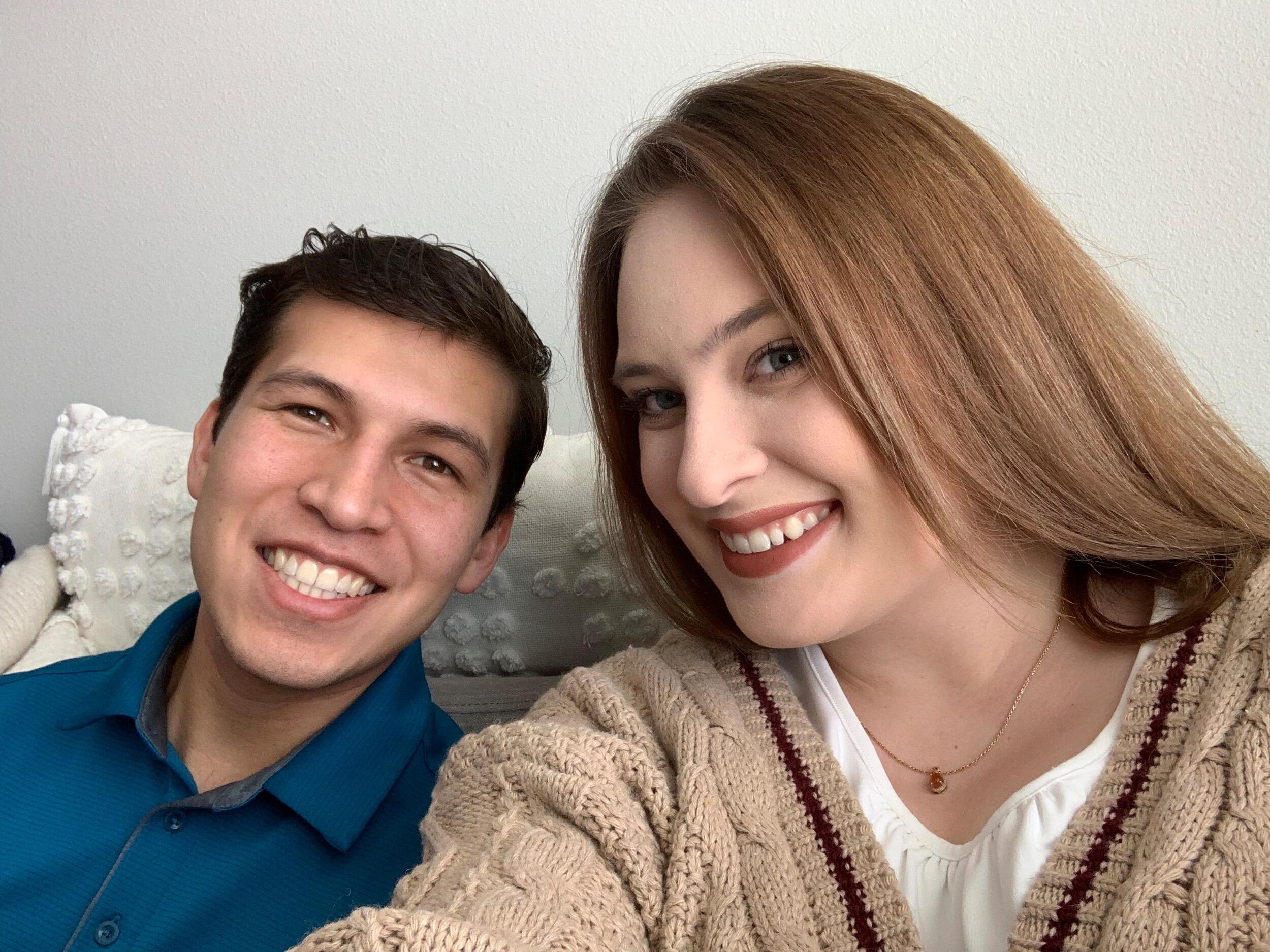 Katrina and Cecilio officially moved in together in their first apartment located in Coralville, Iowa. 