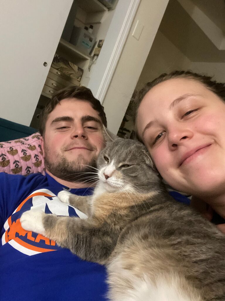 Our first family pic. Steve moves into our current Hoboken home for what we thought was going to be a couple of weeks at the start of the pandemic... little did we know that he'd never leave! 