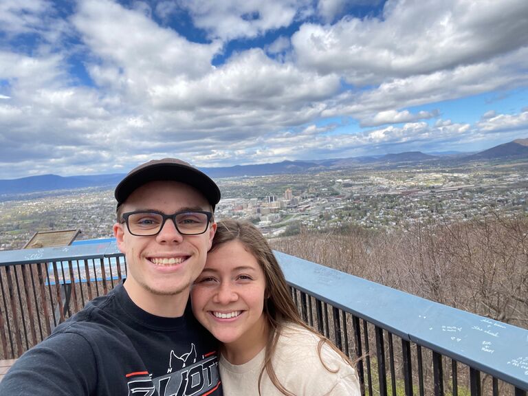 The first time Caleb came out to visit Sofia in Virginia in 2022 since just beginning long distance.