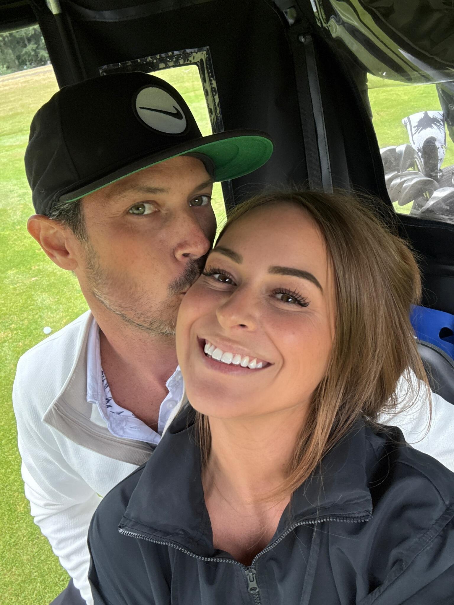 A day on the golf course brought plenty of laughs—especially when Haley’s shots required frequent shouts of “FORE!” Let’s just say she’s not allowed to drive the golf cart again. Kyle may have taken the win that day, but Haley counted her own victory in spending time on the green with her handsome guy.