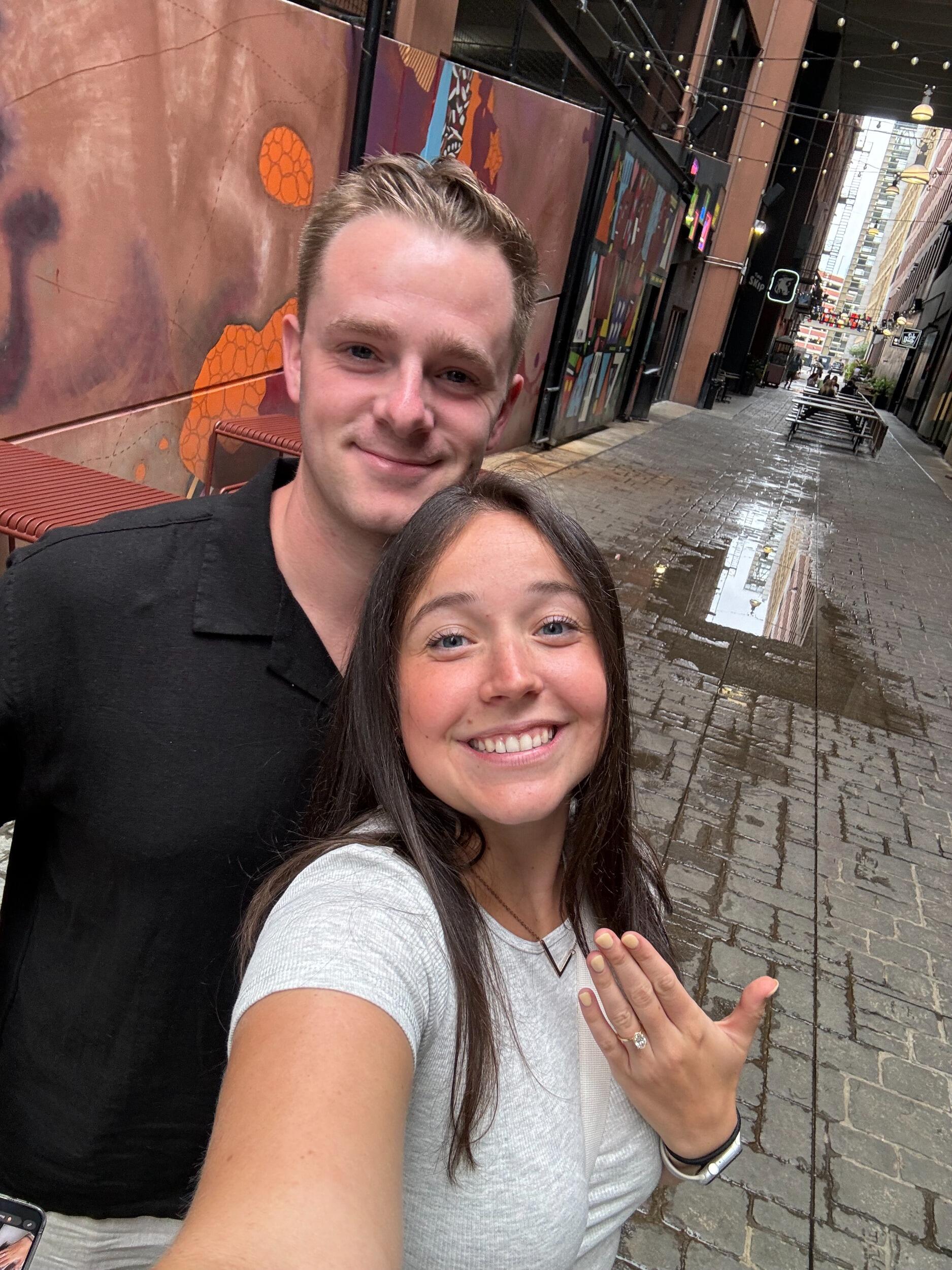 A visit back to where we got engaged five months prior :)