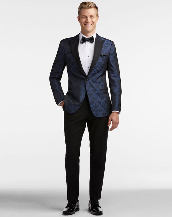MEN'S WEARHOUSE Calvin Klein Charcoal Gray Performance Wool Tux Wedding  Tuxedo | The Knot