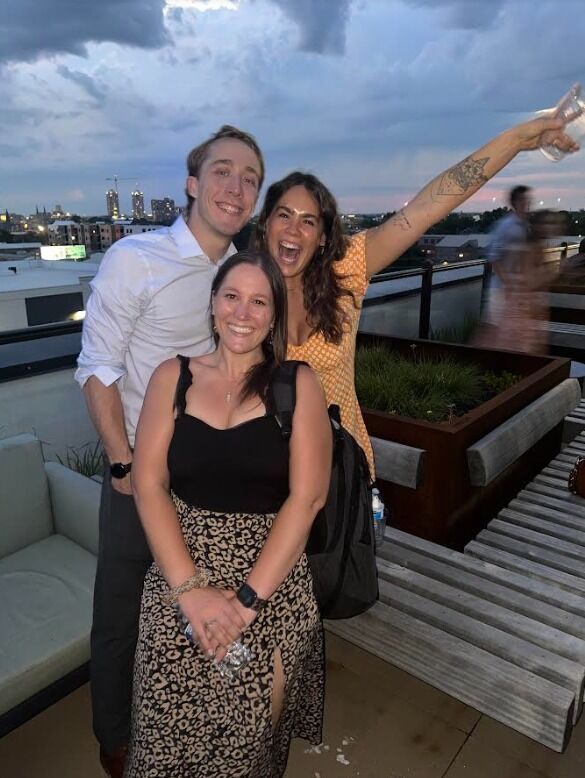 I wasn't lying when I said it was the summer of weddings. Ben and Angela (and Rachel, pictured), we love you guys. 