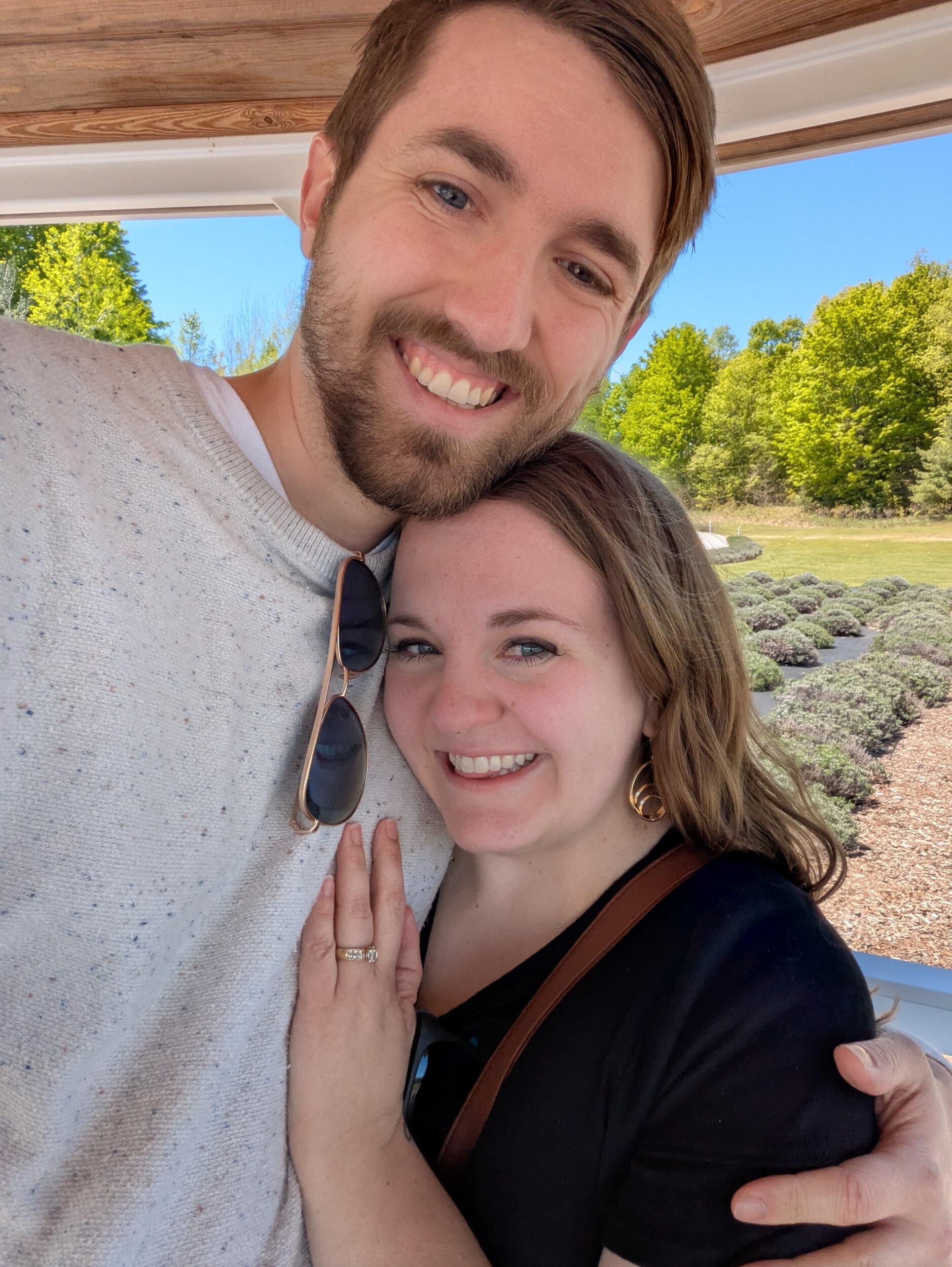 Matt proposed at The Secret Garden at Brys Estate in Traverse City, MI! 