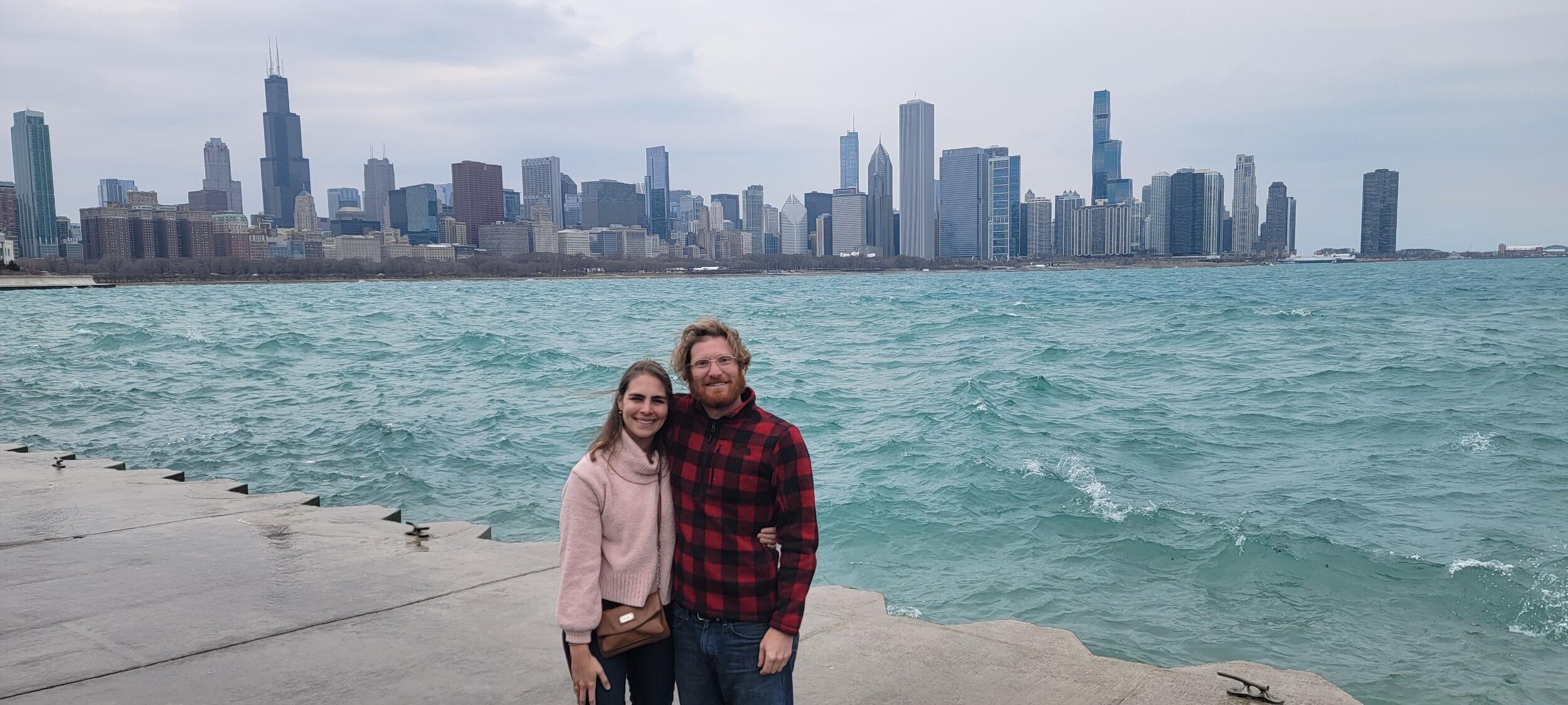 Veronica met some of Tim’s family in chilly Chicago and received a warm welcome